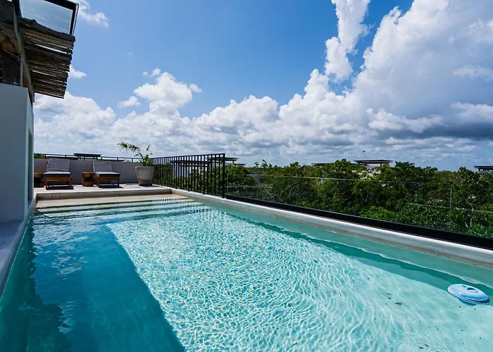 Apartment Penthouse With Private Jungle, Pool, Downtown Tulum